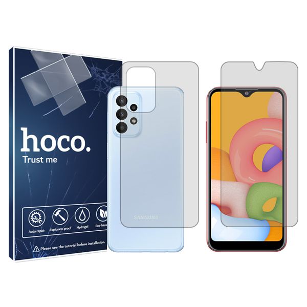 محافظ صفحه نمایش شفاف  هوکو مدل HyGEL مناسب برای گوشی موبایل سامسونگ  Galaxy A 23 به همراه محافظ پشت گوشی