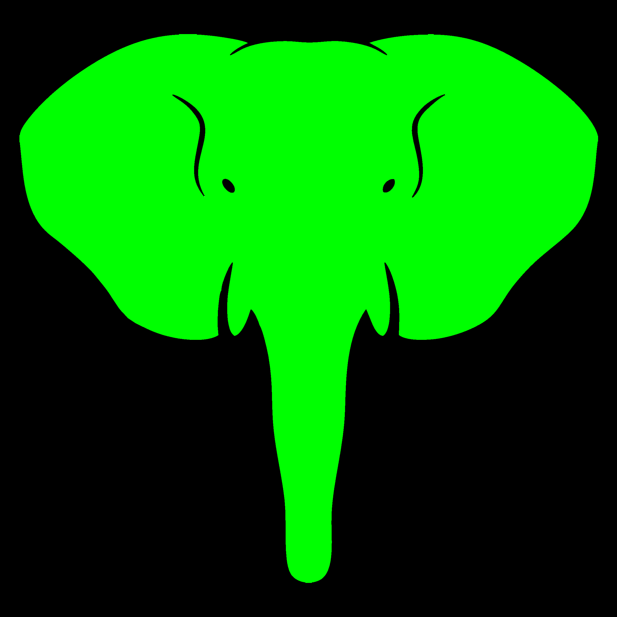 استیکر کلید و پریز مدل شبنما طرح سر فیل