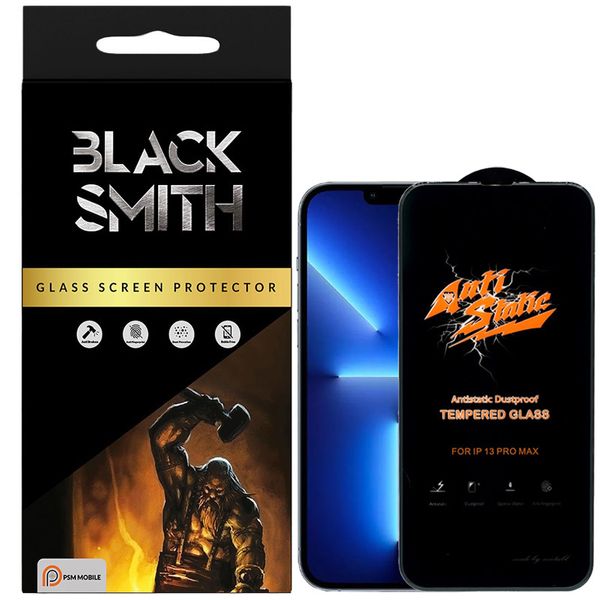 محافظ صفحه نمایش پی اس ام موبایل مدل BlackSmith مناسب برای گوشی موبایل اپل iPhone 13 Pro Max 