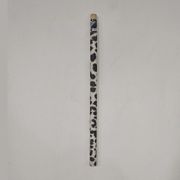 مداد مشکی مدل پاک کن دار طرح پلنگی کد 007 بسته 4 عددی