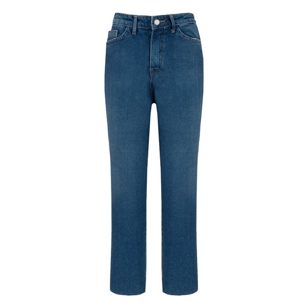 شلوار جین زنانه سرژه مدل 221164 رنگ آبی