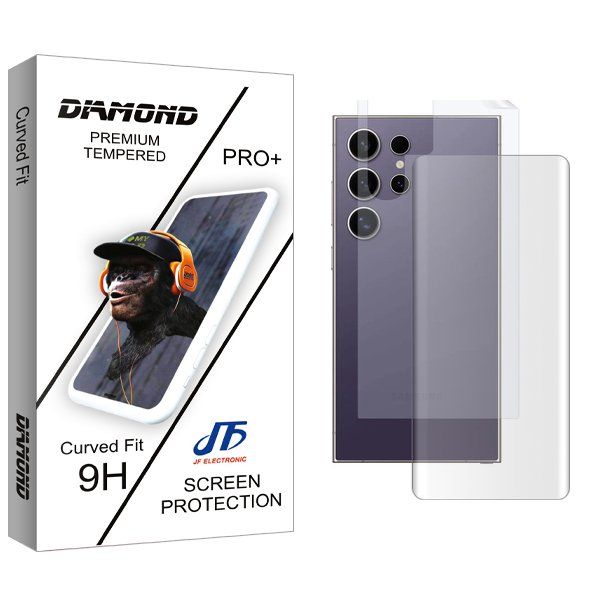 محافظ صفحه نمایش جی اف مدل Diamond UV مناسب برای گوشی موبایل سامسونگ Galaxy S24 Ultra  به همراه محافظ پشت گوشی