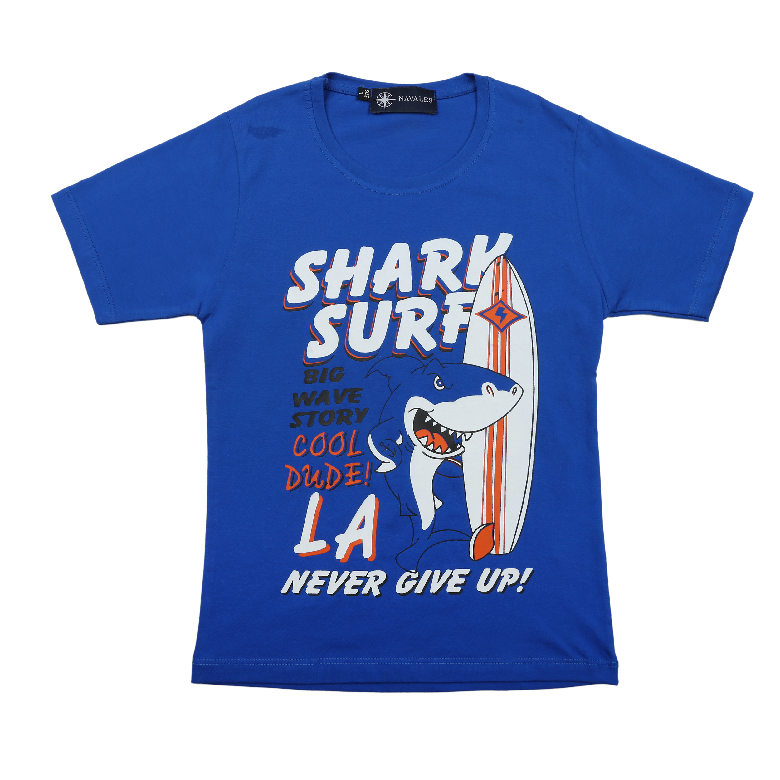تی شرت پسرانه ناوالس مدل SHARK SURFING
