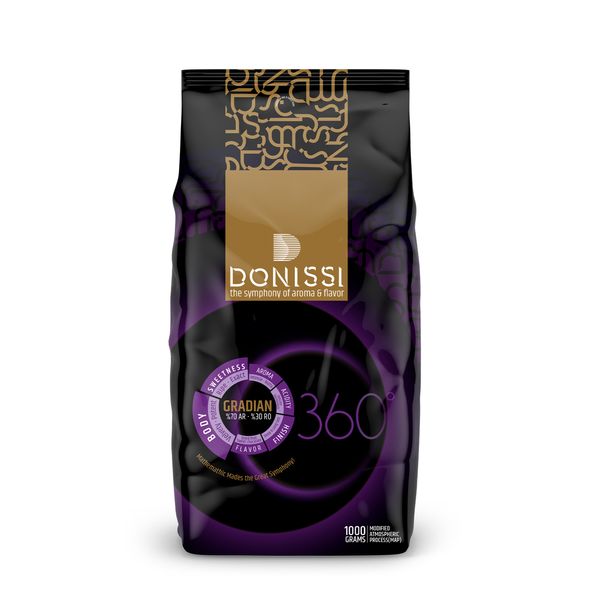 دانه قهوه گرادیان ترکیب 70% عربیکا و 30% ربوستا دونیسی - 1000 گرم