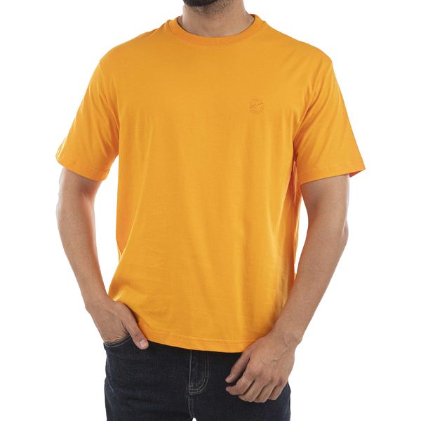 تی شرت آستین کوتاه مردانه جوتی جینز مدل یقه گرد کد 1551439 رنگ پرتقالی
