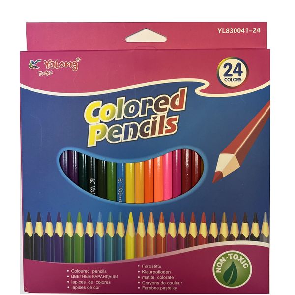 مداد رنگی 24 رنگ یالونگ مدل YL-830041-24