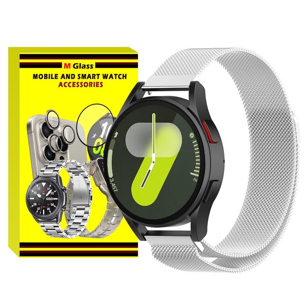 بند ام‌گلس مدل Milanese MG مناسب برای ساعت هوشمند سامسونگ Galaxy Watch 7 44mm / Galaxy Watch 7 40mm