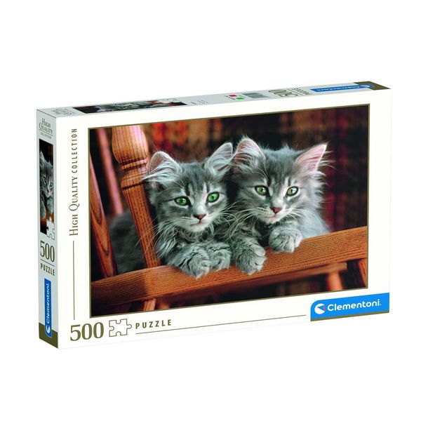 پازل 500 تکه کلمنتونی مدل بچه گربه ها