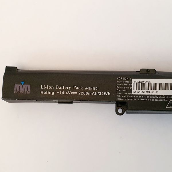 باتری لپ تاپ 4 سلولی دابل ام مدل A41N1501 مناسب برای لپ تاپ ایسوس N552