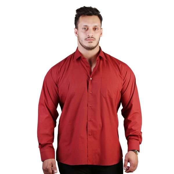 پیراهن آستین بلند مردانه برانگو مدل کلاسیک 9008