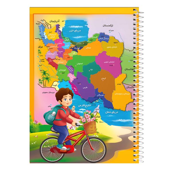 دفتر مشق 80 برگ انتشارات فاطن طرح نقشه ایران کد 480