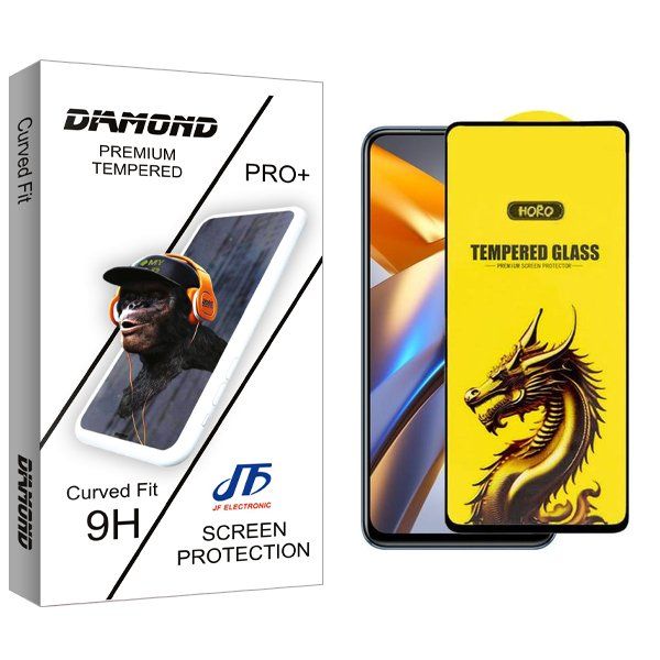 محافظ صفحه نمایش جی اف مدل Diamond Y-Horo مناسب برای گوشی موبایل شیائومی poco m5s