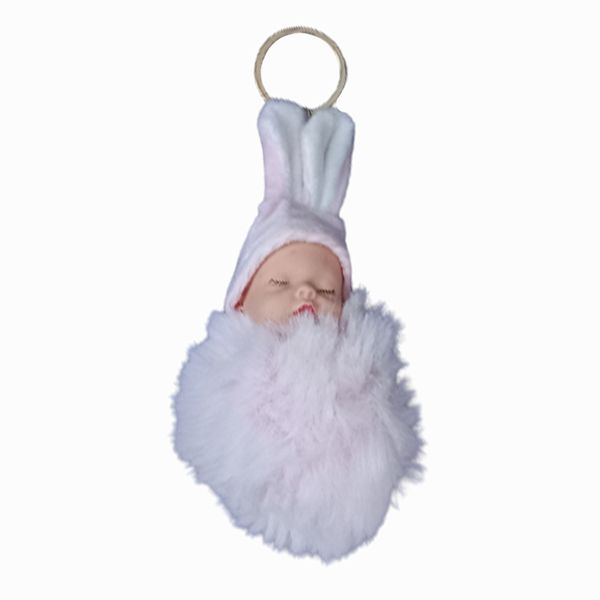 آویز عروسکی مدل نوزاد لباس خرگوشی