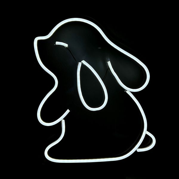 چراغ دیواری مدل نئون طرح خرگوش