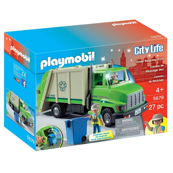 ساختنی پلی موبیل مدل Green Recycling Truck Playset 5679