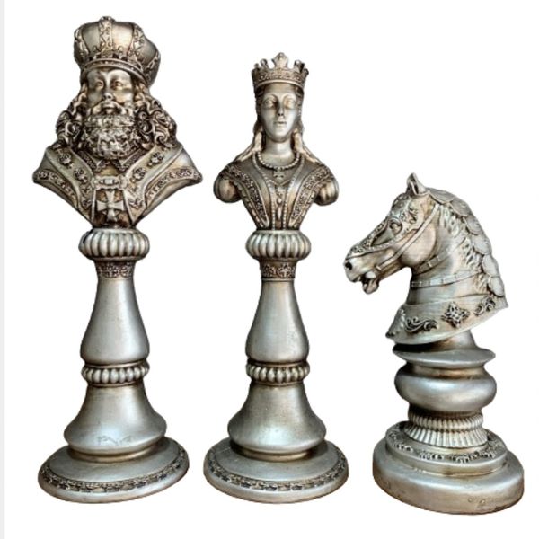 مجسمه طرح شطرنج مدل کلاسیک مجموعه سه عددی