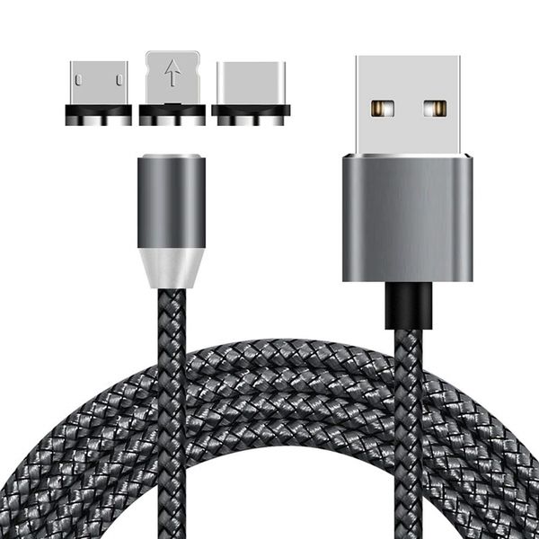 کابل تبدیل USB به microUSB / USB-C / لایتنینگ سولار شارژ ر مدل دیتا لاین طول یک متر