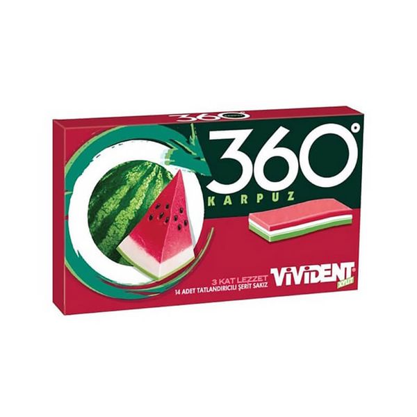 آدامس با طعم هندوانه 360 ویویدنت - 33 گرم