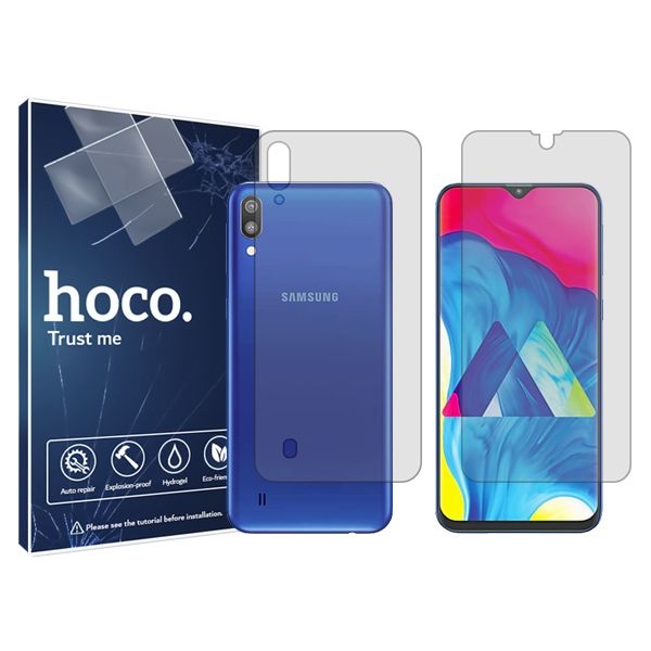 محافظ صفحه نمایش شفاف هوکو مدل HyGEL مناسب برای گوشی موبایل سامسونگ  Galaxy  M 10 به همراه محافظ پشت گوشی