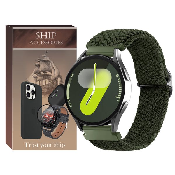 بند شیپ مدل Braided SH مناسب برای ساعت هوشمند سامسونگ Galaxy Watch 4/5/6/7/FE سایز 40/43/44/46/47 میلی متری