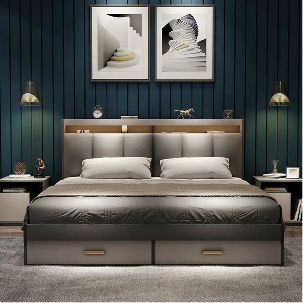 تخت خواب دو نفره مدل شارلوت سایز 120×200 سانتی متر