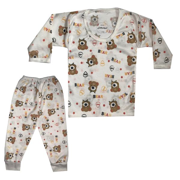 ست تی شرت و شلوار نوزادی تروسکان مدل Bear