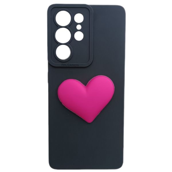 کاور مدل سیلیکونی طرح قلب مناسب برای گوشی موبایل سامسونگ Galaxy S21 Ultra