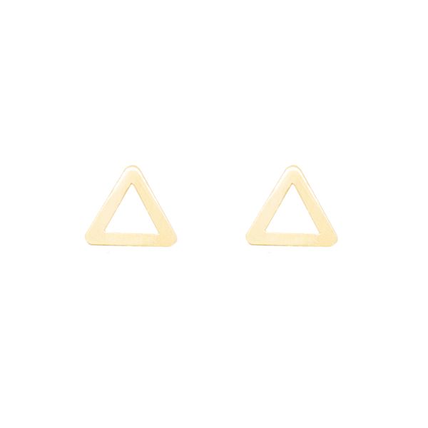 گوشواره طلا 18 عیار زنانه مدل مثلث GE011