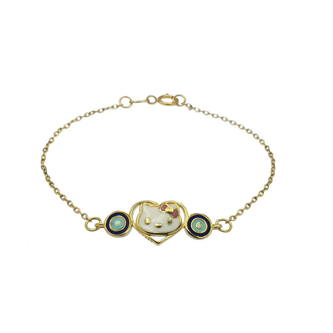 دستبند طلا 18 عیار زنانه طلاوجواهری احسان مدل 1EB1357