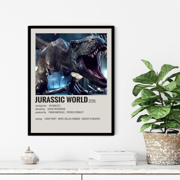 تابلو آتریسا طرح پوستر فیلم Jurassic World مدل ATM784