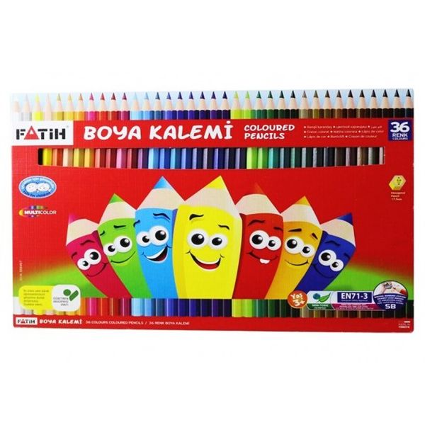 مداد رنگی 36 رنگ فاتح مدل boya kalem