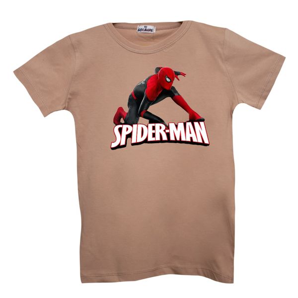 تی شرت آستین کوتاه پسرانه مدل مرد عنکبوتی کد 19