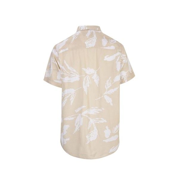 پیراهن آستین کوتاه مردانه بادی اسپینر مدل هاوایی 2726 کد 1 رنگ کرم