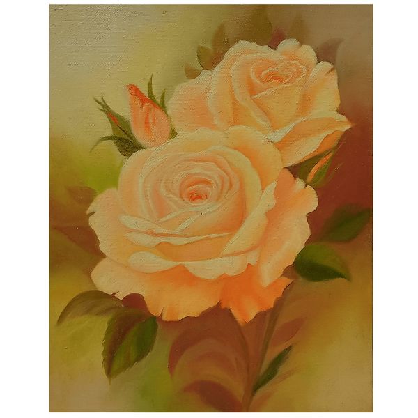 تابلو نقاشی رنگ روغن مدل گل رز کد 20