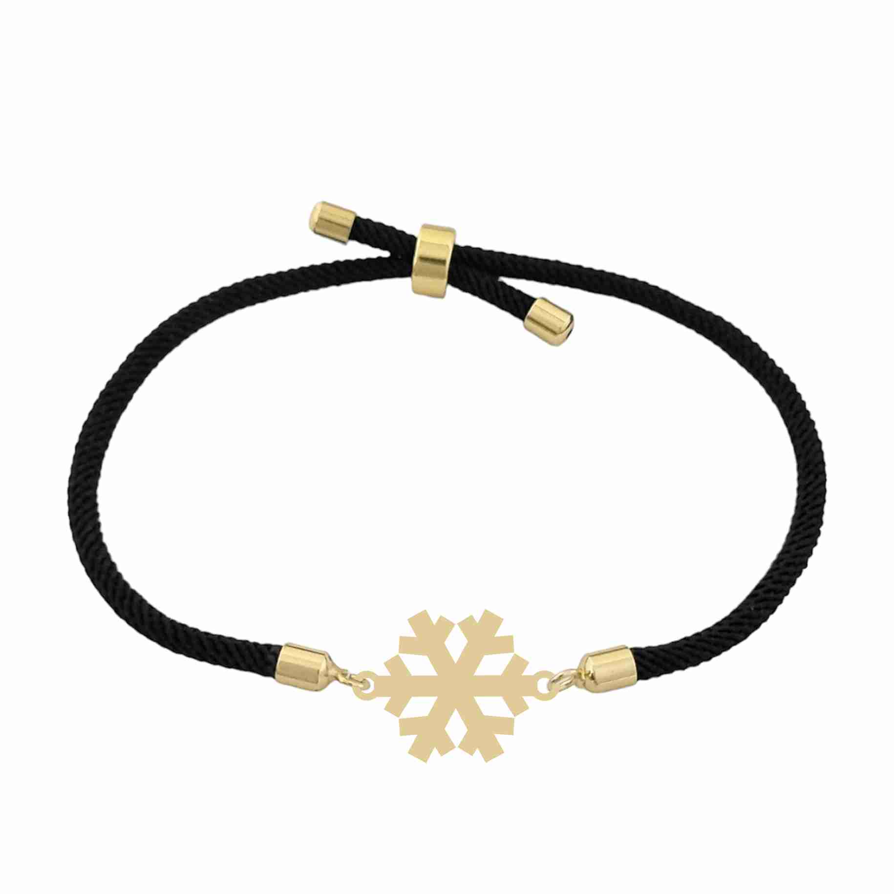 دستبند طلا 18 عیار زنانه لیردا مدل دونه برف 6900 thr