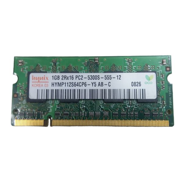 رم لپ تاپ DDR2 تک کاناله 555 مگاهرتز 5300s هاینیکس مدل PC2 ظرفیت 1 گیگابایت