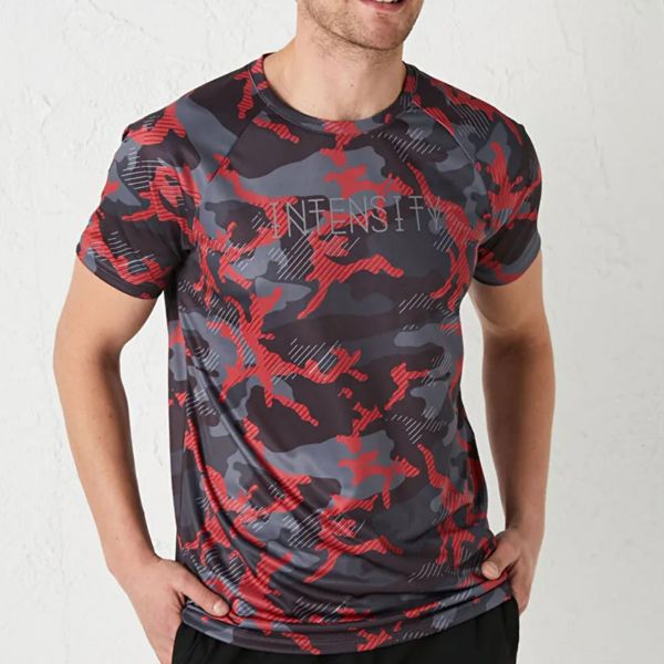 تی شرت ورزشی مردانه ال سی وایکیکی مدل ارتشی