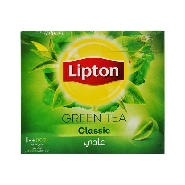 چای سبز لیپتون بسته 100 عددی