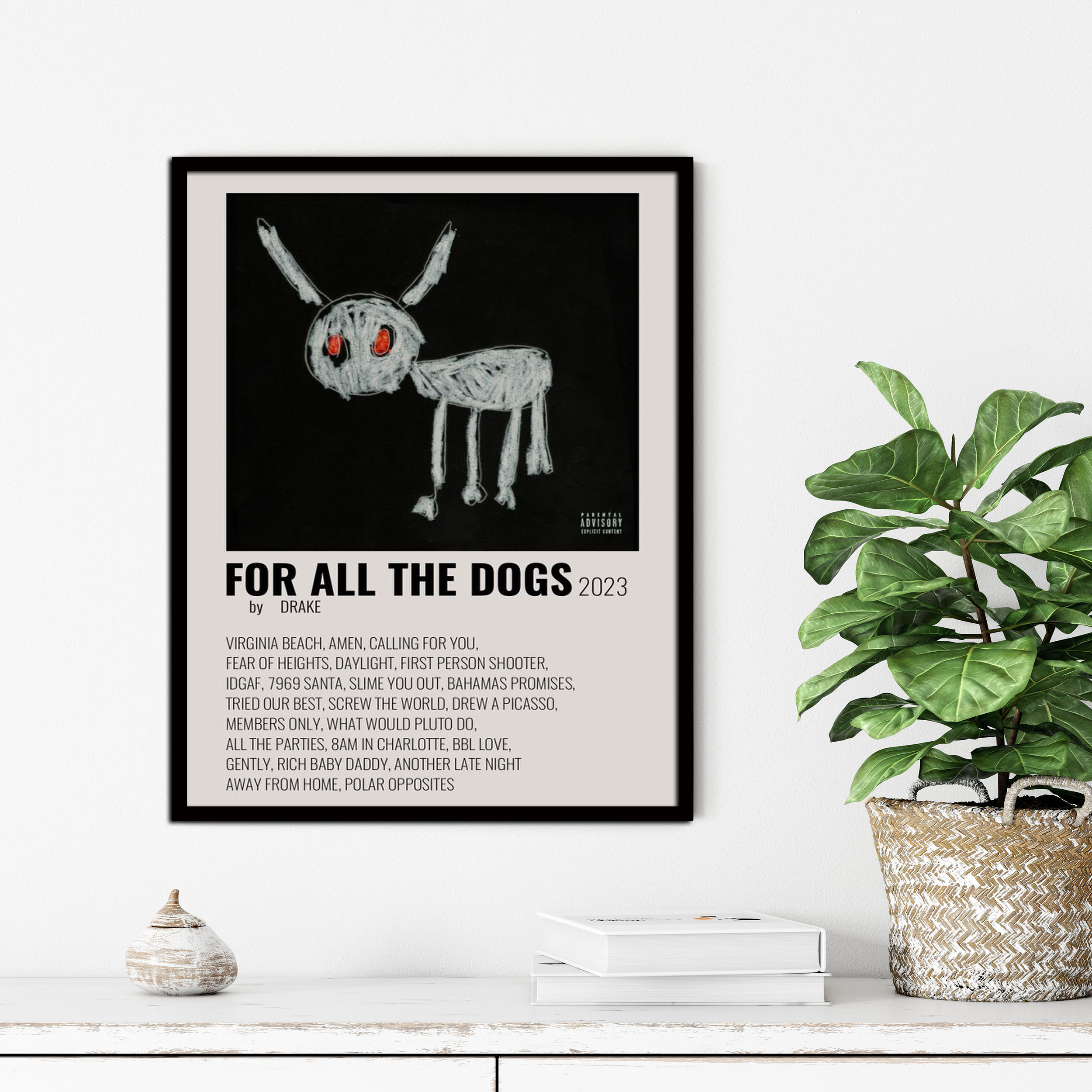 تابلو آتریسا مدل طرح پوستر فیلم FOR ALL THE DOGS مدل ATM831