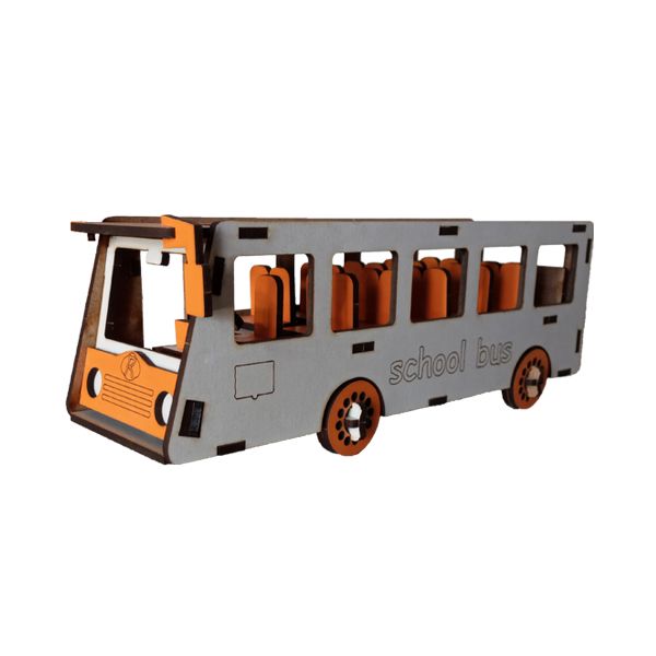 ماشین بازی مدل اتوبوس مدرسه کلاسیک کد 001