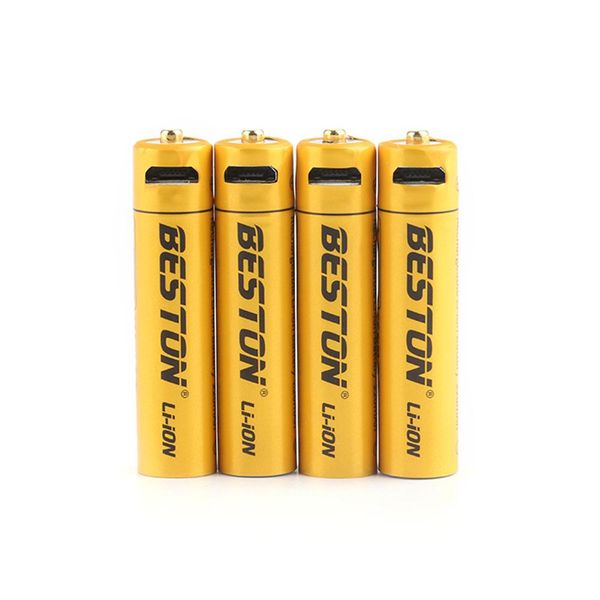 باتری نیم قلمی قابل شارژ بستون مدل LION کد MICROUSB بسته چهار عددی