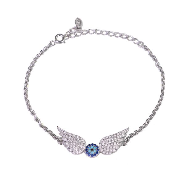 دستبند نقره زنانه جی تی ای مدل بال فرشته