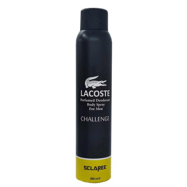 اسپری خوشبو کننده بدن مردانه اسکلاره مدل Lacoste challenge حجم 200 میلی لیتر