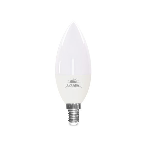 لامپ ال ای دی 8 وات صنایع الکتریکی پارمیس مدل شمعی پایه E14