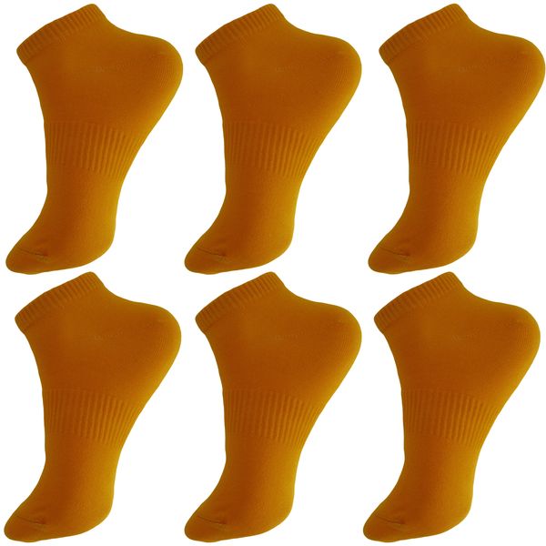  جوراب ورزشی ساق کوتاه زنانه ادیب کد SPTW رنگ نارنجی بسته 6 عددی