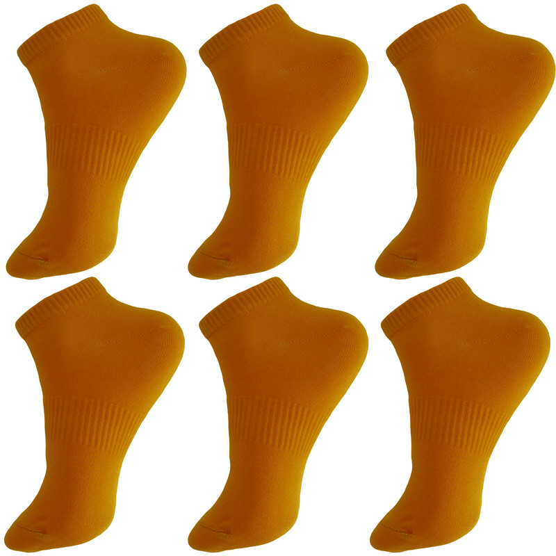 جوراب ورزشی ساق کوتاه مردانه ادیب مدل اسپرت کش انگلیسی کد MNSPT رنگ نارنجی بسته 6 عددی