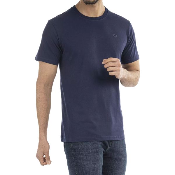 تی شرت آستین کوتاه مردانه جوتی جینز مدل بیسیک کد 1551367 رنگ سرمه‌ای