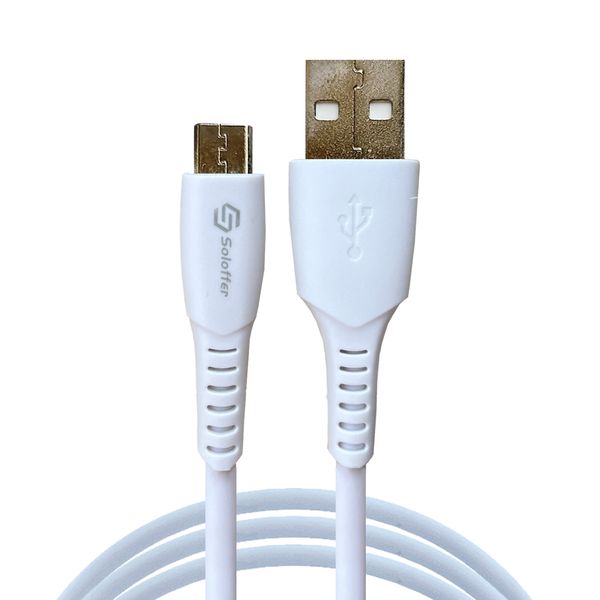 کابل تبدیل USB به MicroUSB سولفر مدل Galaxy A10sبه طول یک متر