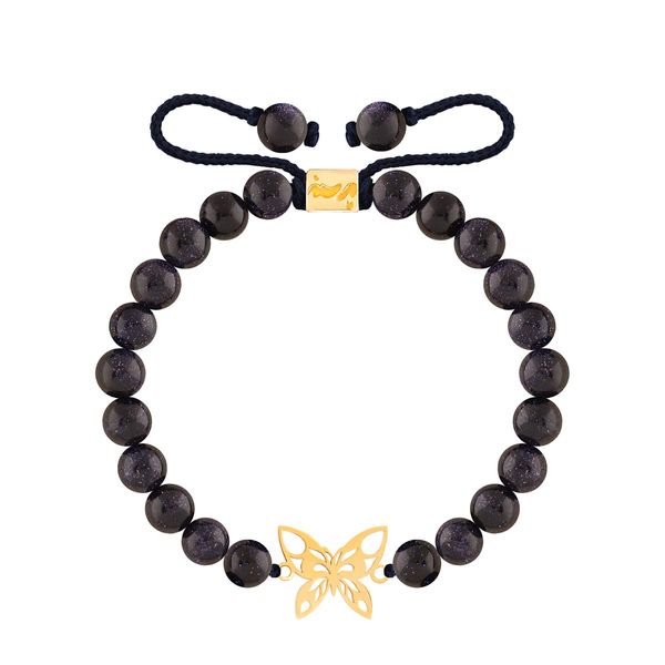 دستبند طلا 18 عیار زنانه پرسته مدل پروانه