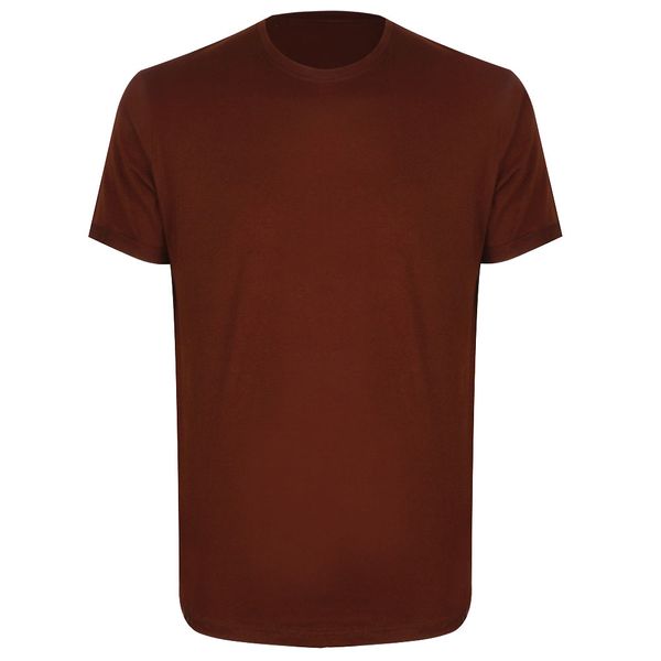 تی شرت آستین کوتاه زنانه دکسونری مدل 771000208 نخ پنبه آستین پاکتی رنگ قهوه ای